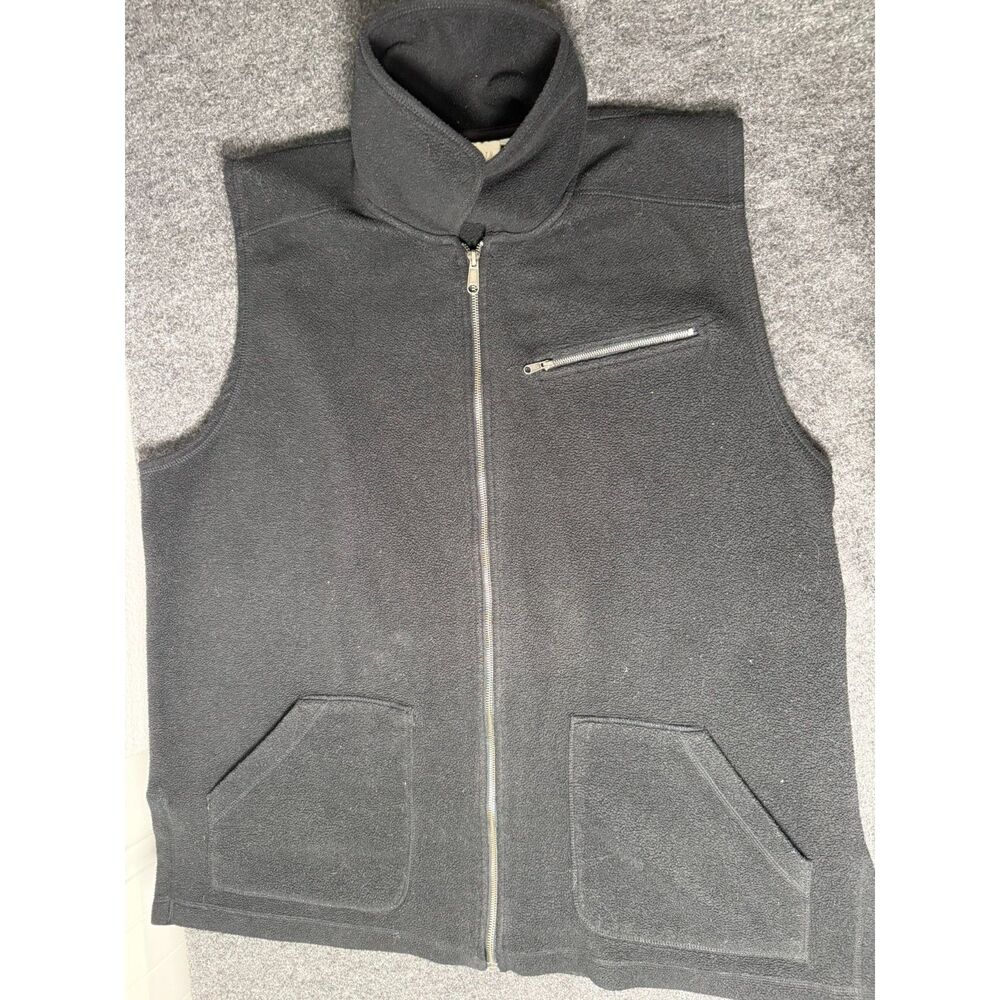 Vintage Elisabeth by Liz Claiborne womens 3XL vest Black pockets Zip-up
